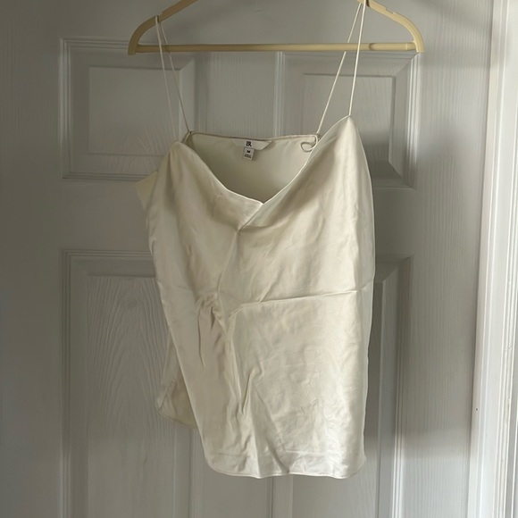 Banana Republic Tops - Banana Republic Cream Satin Cowl Neck Camisole